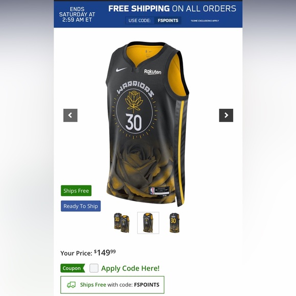 BRAND NEW!!! WARRIORS JERSEY#30 CURRY!! ONLY! $100.00 - Picture 2 of 6